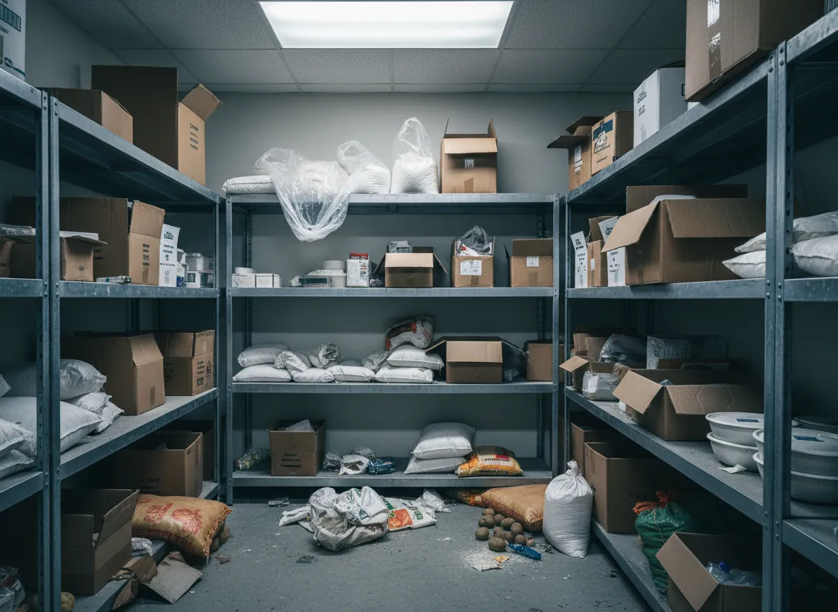 Before photo placeholder - Dry Storage Labeling