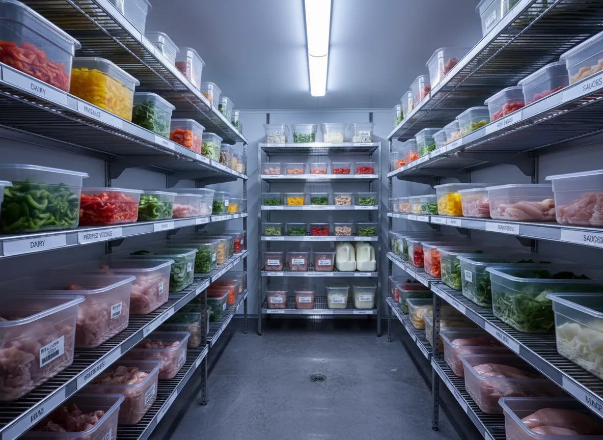 After photo placeholder - Walk-In Cooler Organization