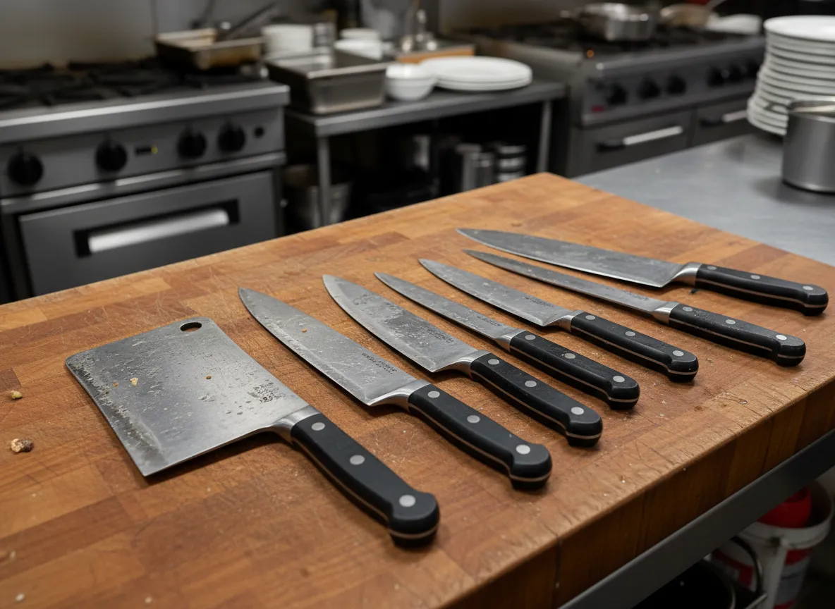 Before photo placeholder - Knife Sharpening Set