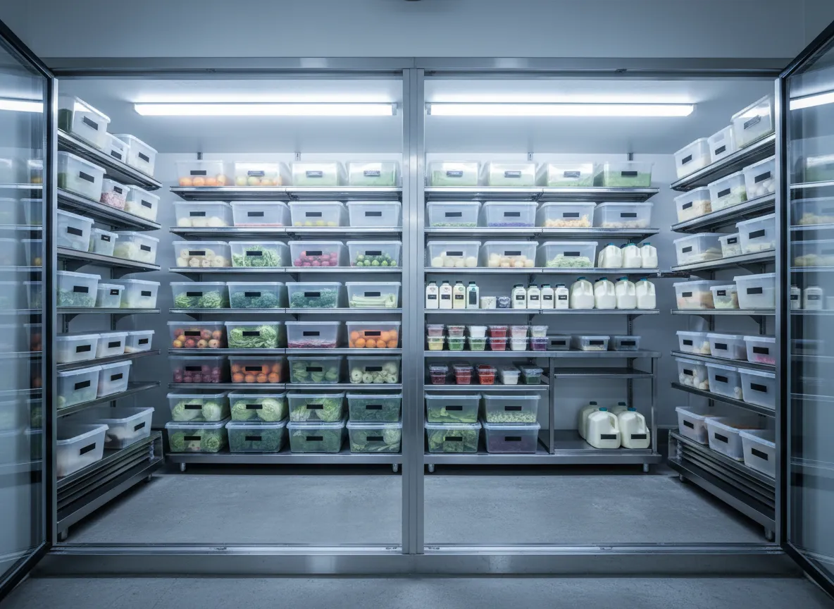 Clean organized walk-in cooler photo placeholder