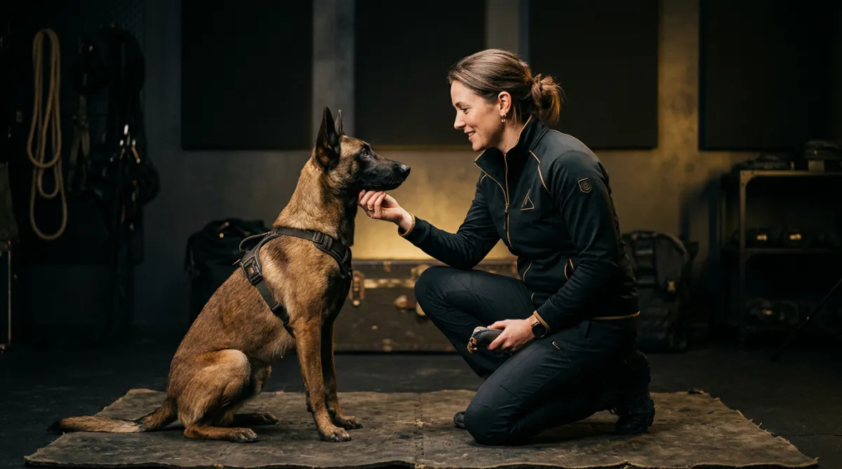Tactical one-on-one private canine training session in Dallas Fort Worth