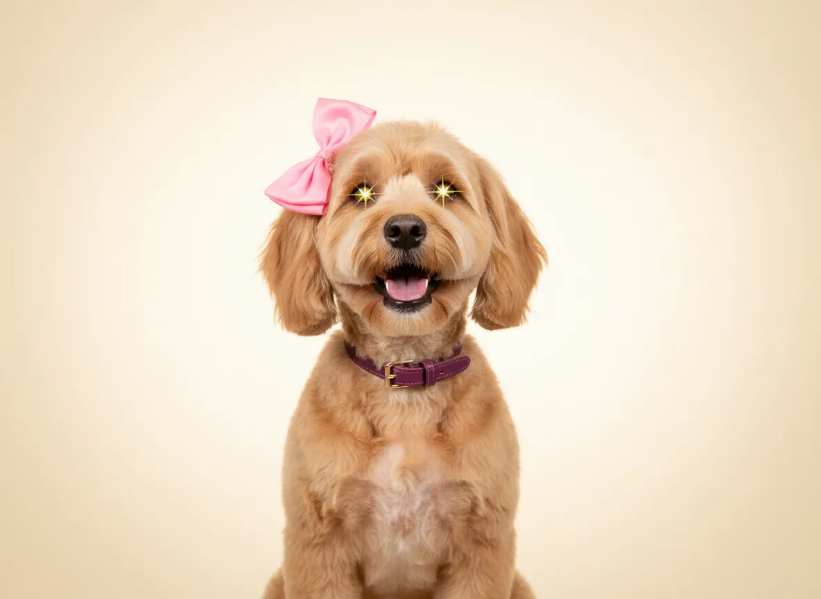 Dog getting a full groom