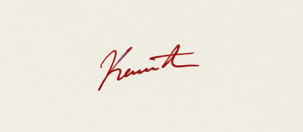 Ruben's signature (personal touch)