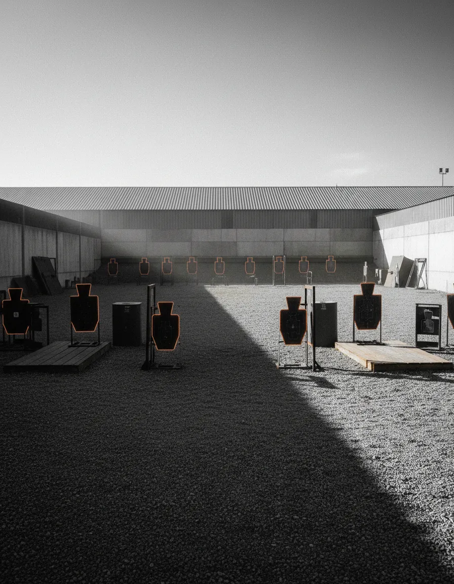 Tactical range physical location map or facility photo