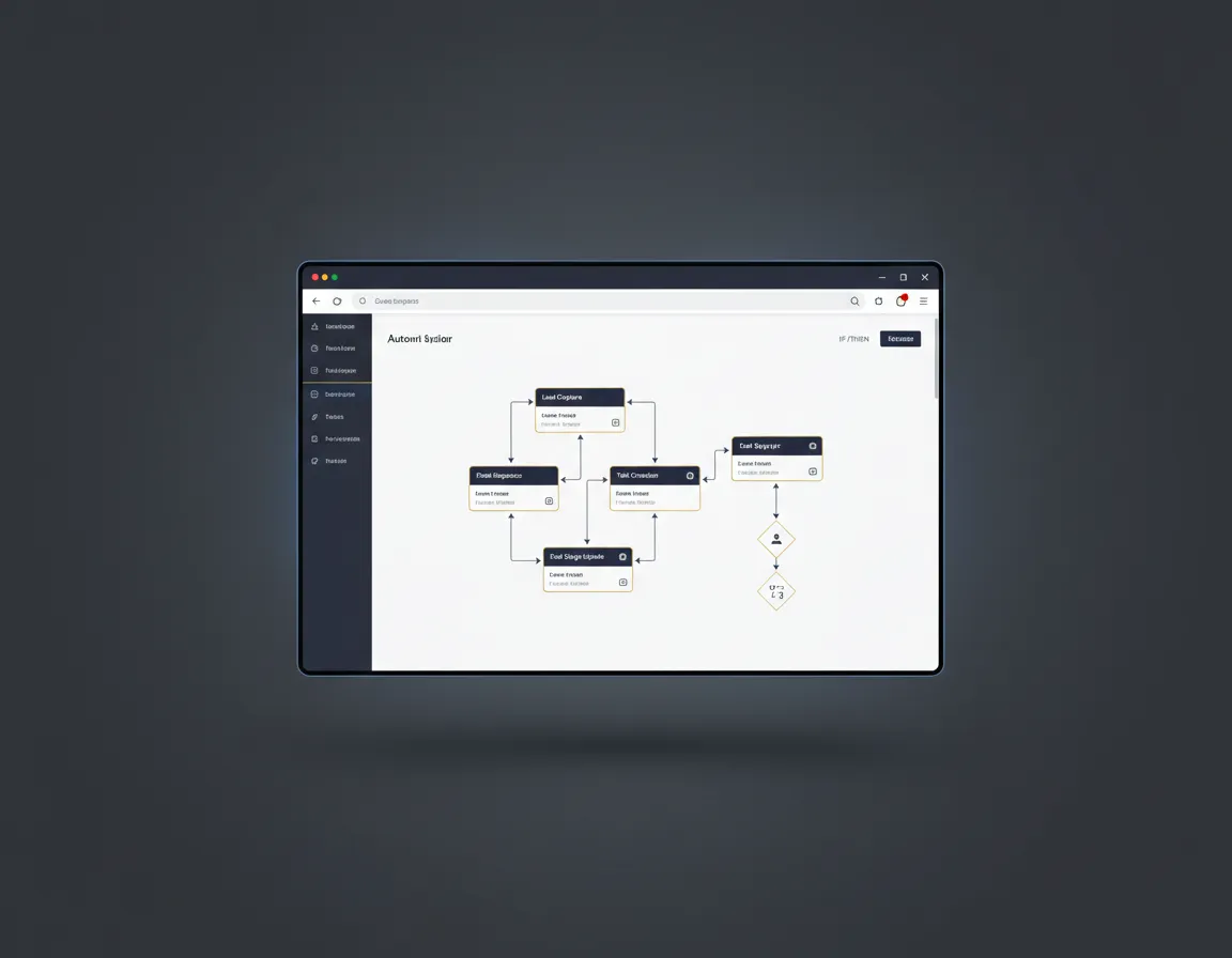 Dashboard de automatización del CRM Vende Con Sistemas