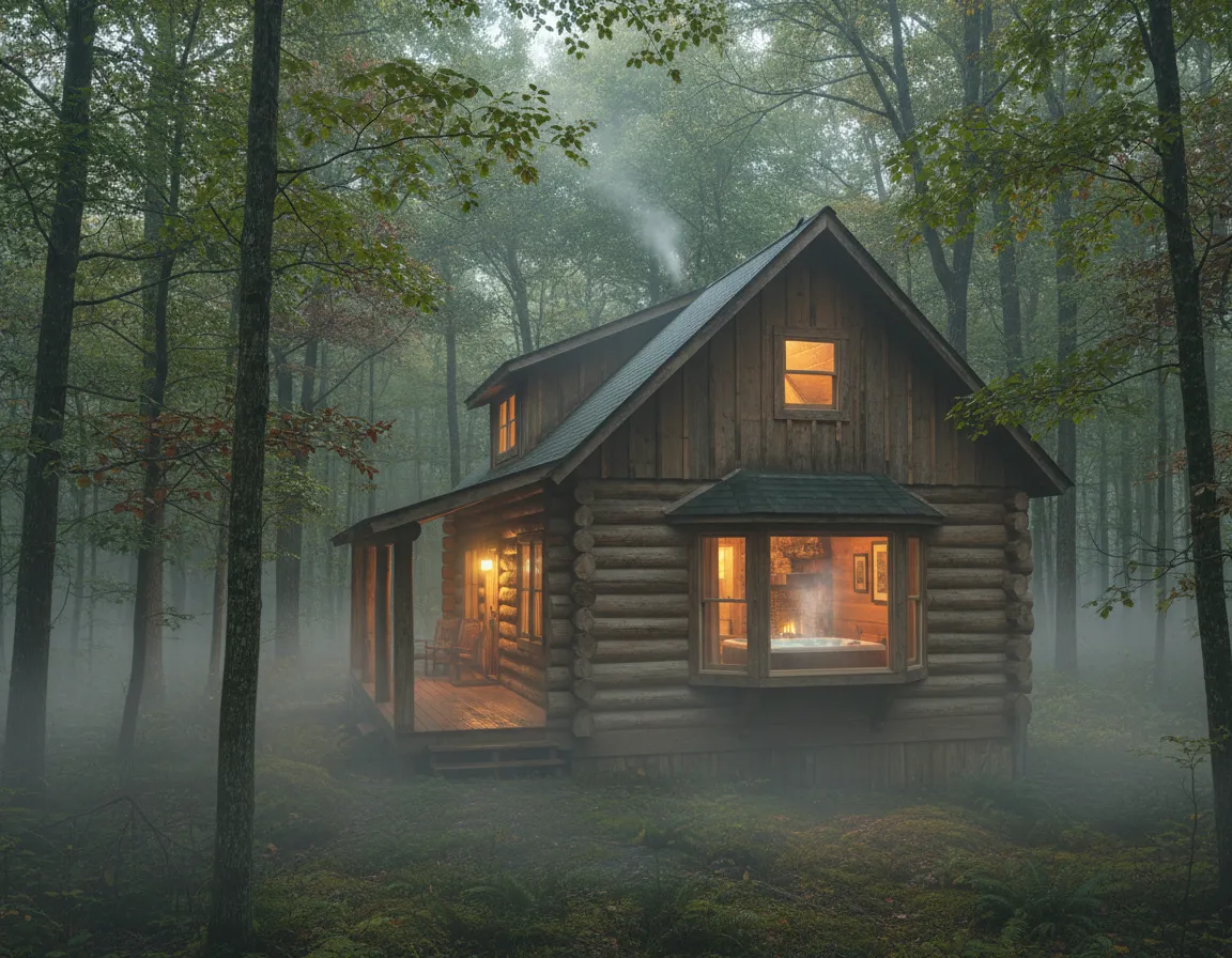 Smoky Mountains cabin and forest
