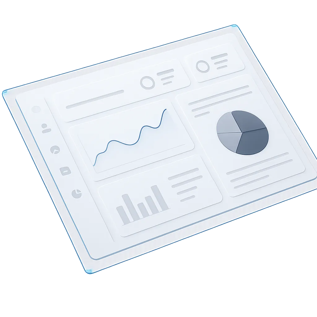 HubAI 1-step automated sales CRM dashboard cutout