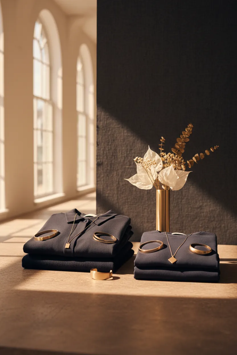 Elegant fashion-forward vignette image