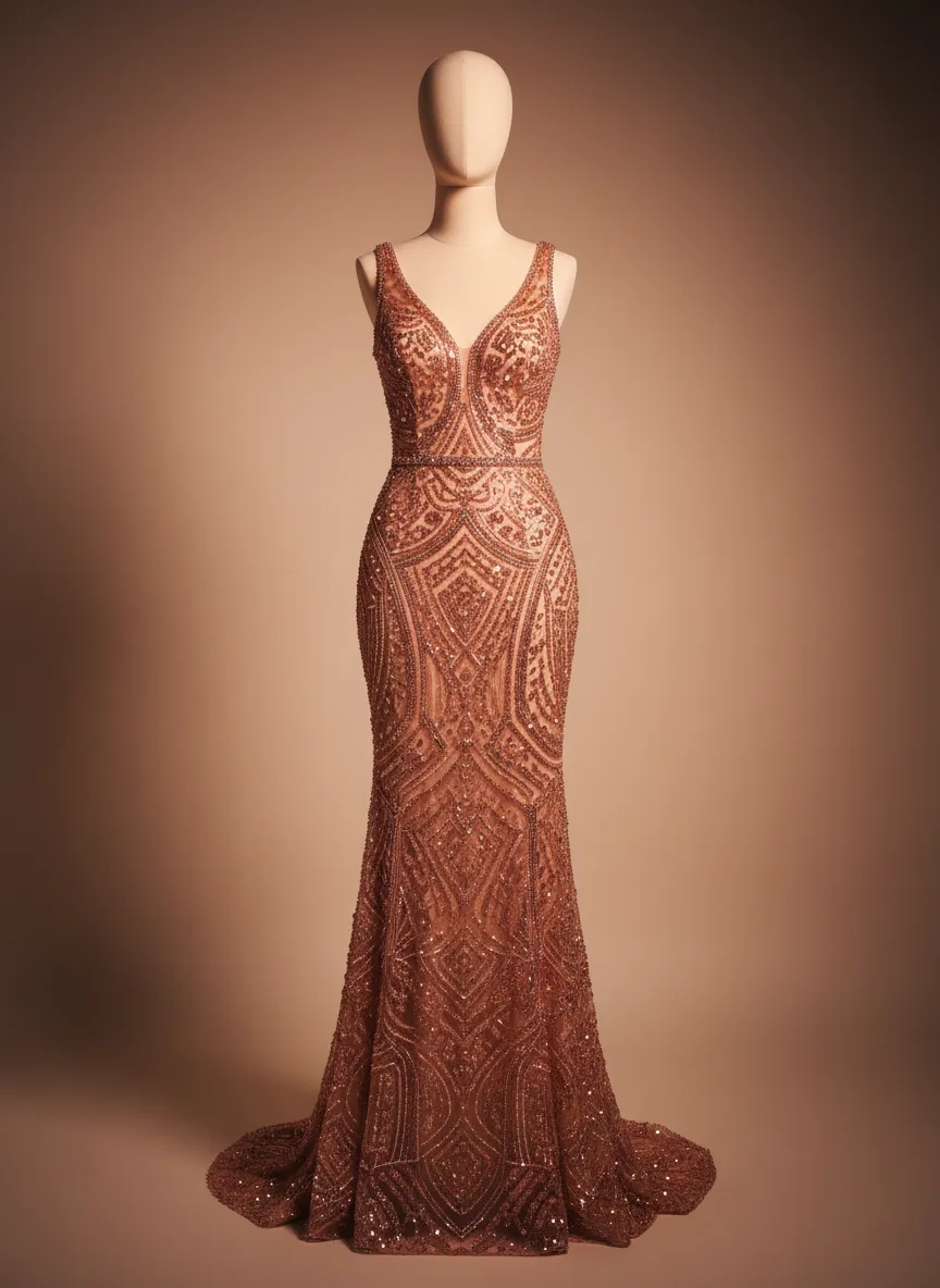 Beaded Evening Gown