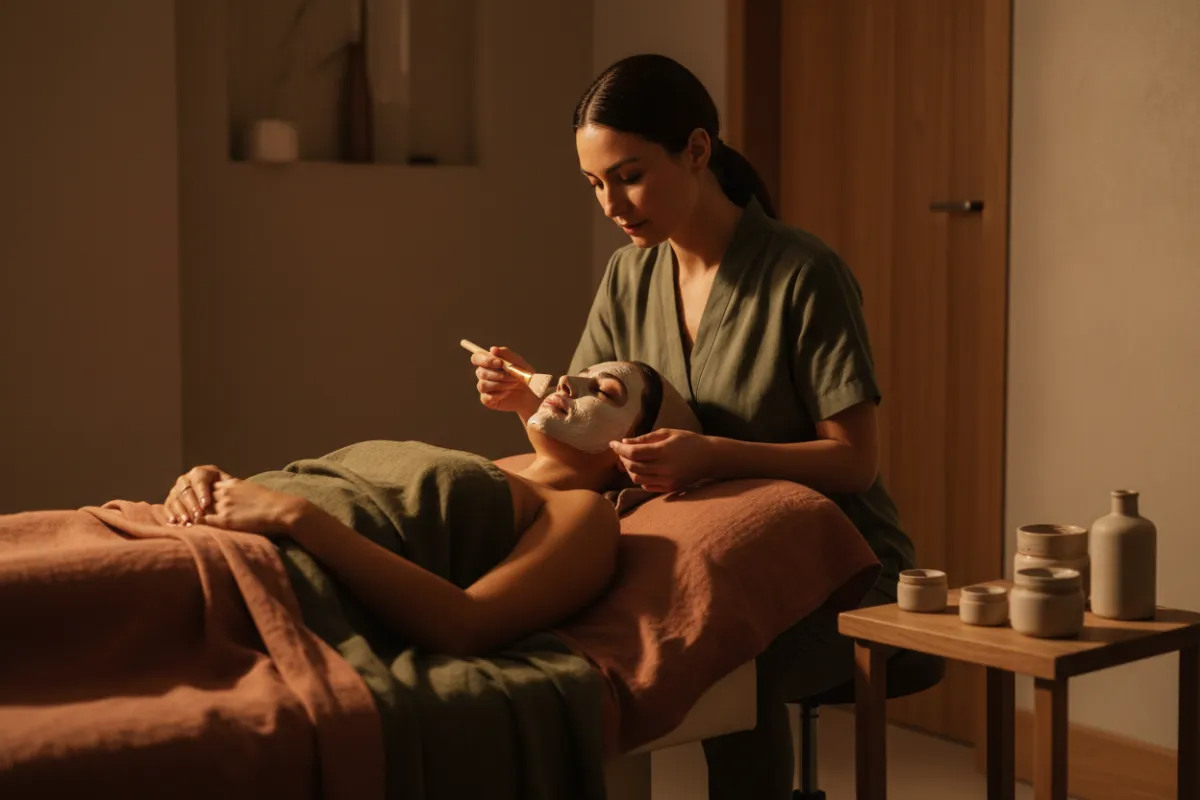 Glow Club members experiencing luxury skincare