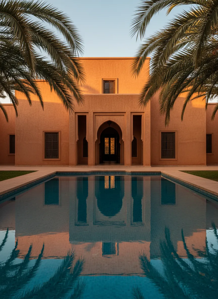 Villa haut standing à Marrakech avec architecture marocaine