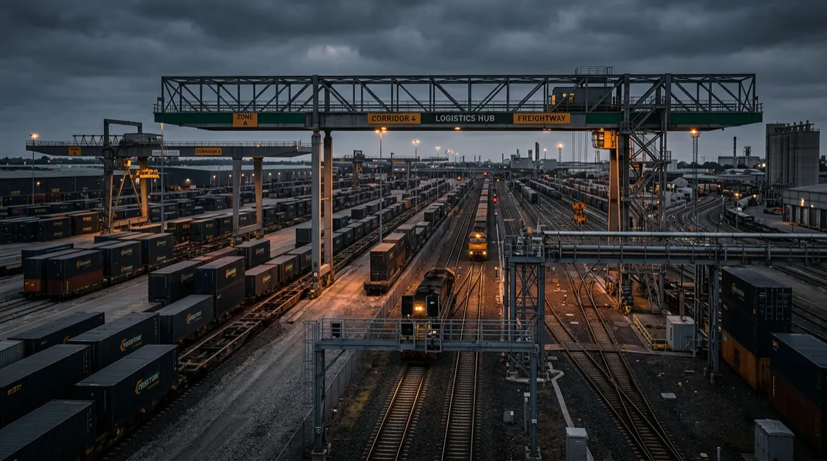 Dedicated Freight Corridor feeder node and logistics terminal