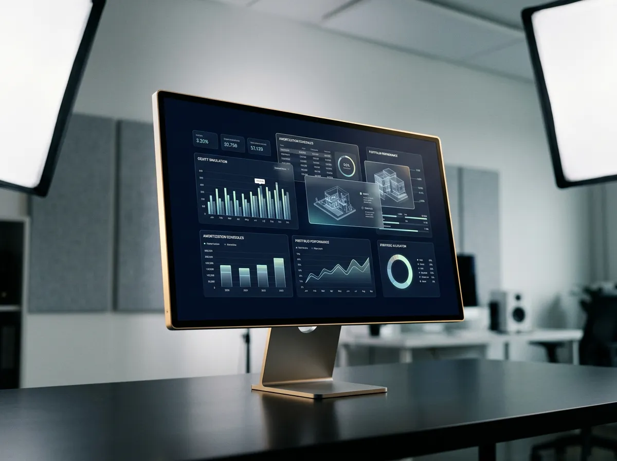 Strategic equity simulation modeling dashboard and private client debt amortization platform