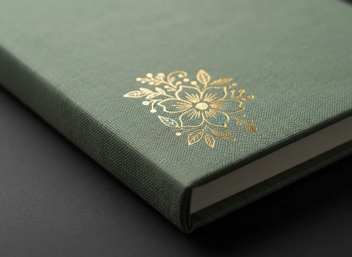 Weekly Wellness Planner gold foil detail