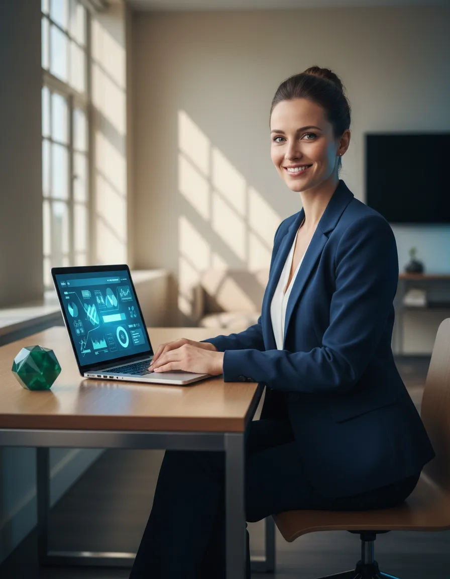 Professional accounting workspace dashboard