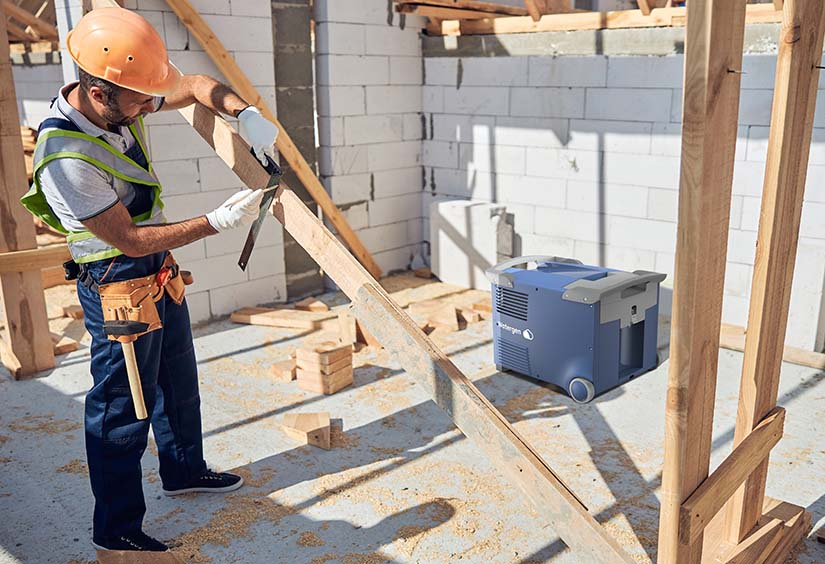 mobile box construction site