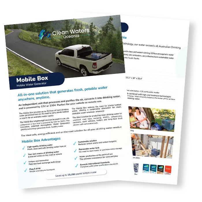 mobile box water generator