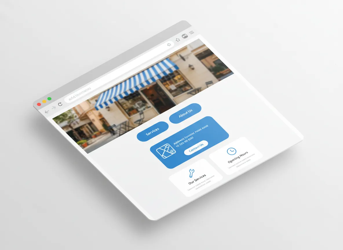 Local business website template