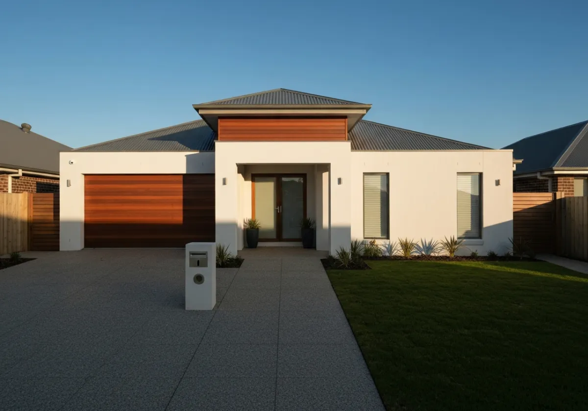 Luxury home facade