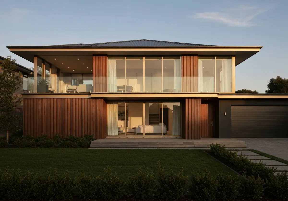 Luxury home facade modern