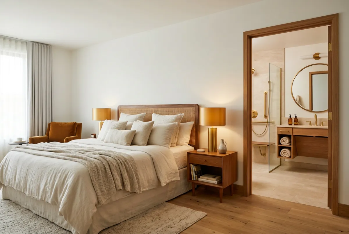 Ground-Floor Guest Suite with direct bathroom access