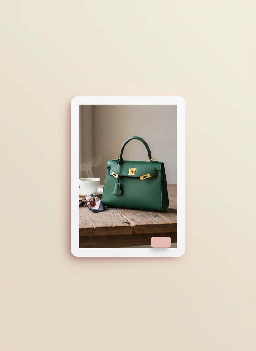 A beautiful fashion item listed for rent