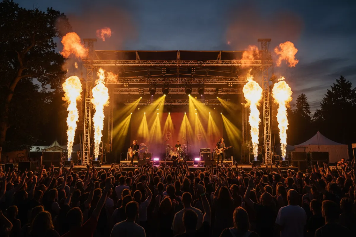 Stage performances fire effects