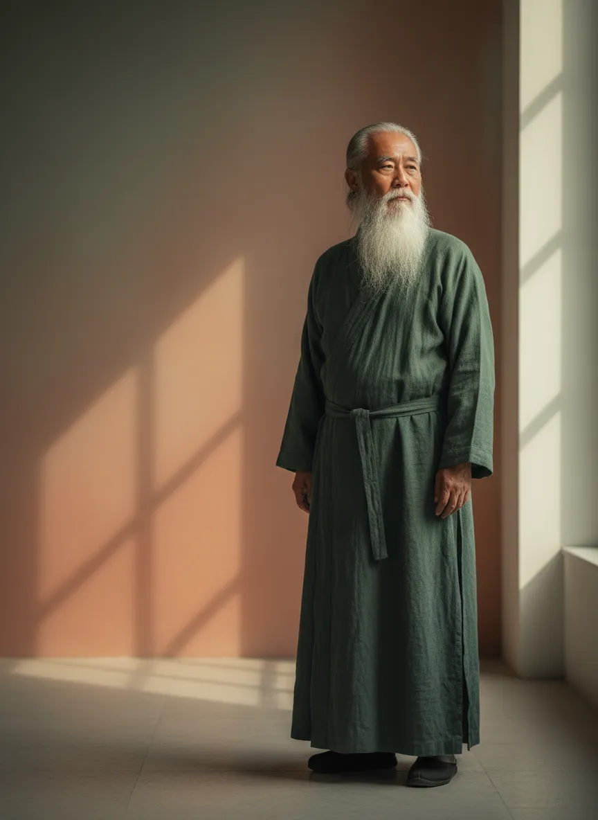 Editorial portrait of Master Lin