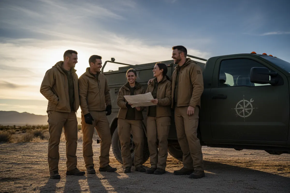 Veteran-led HVAC team portrait