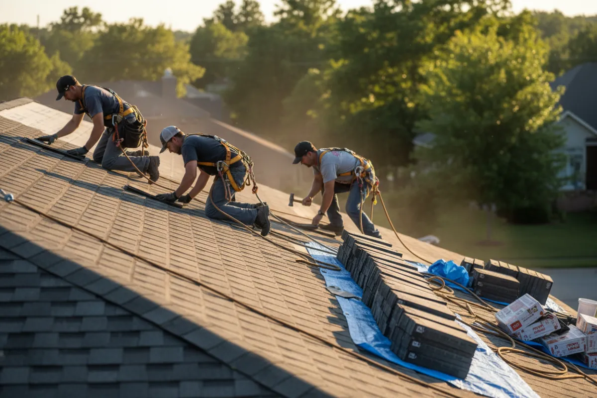 Technician working on equipment