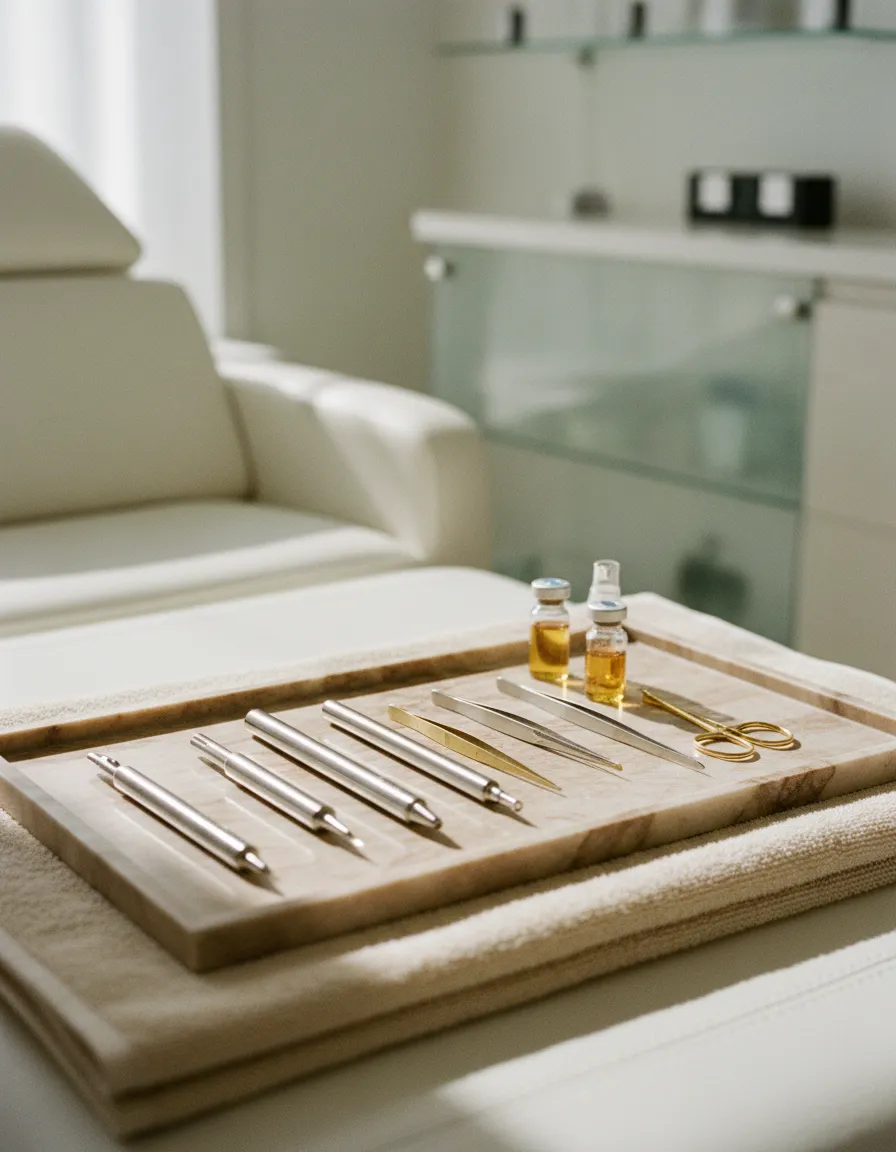 Clinical paramedical skin camouflage treatment