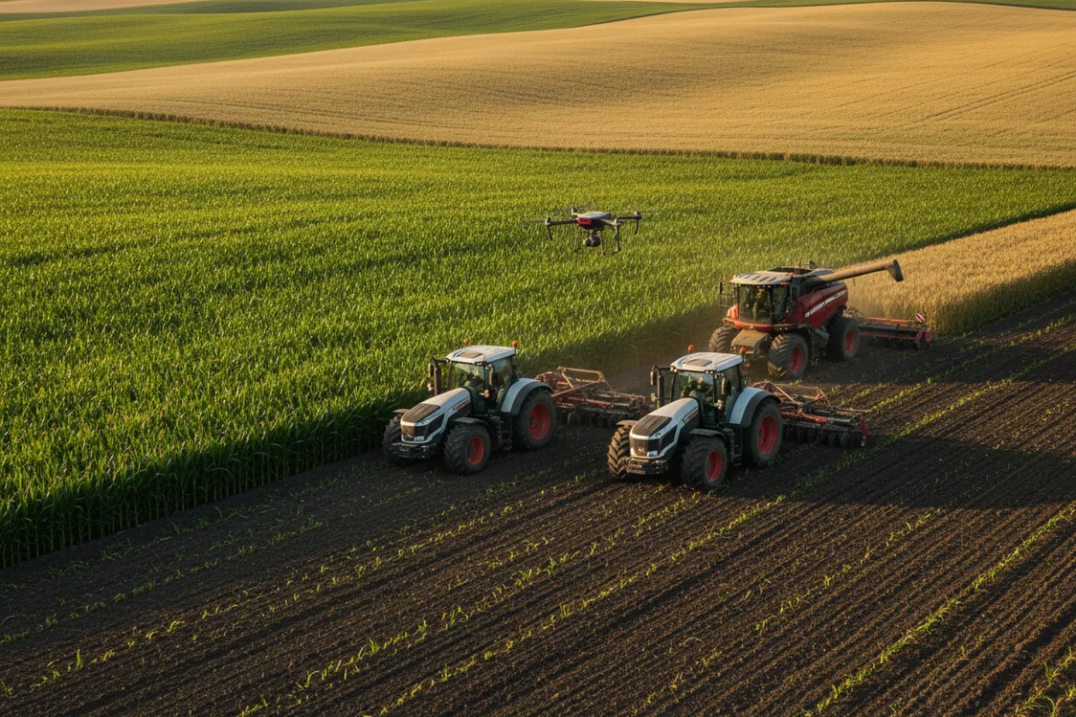 Large scale agricultural crops