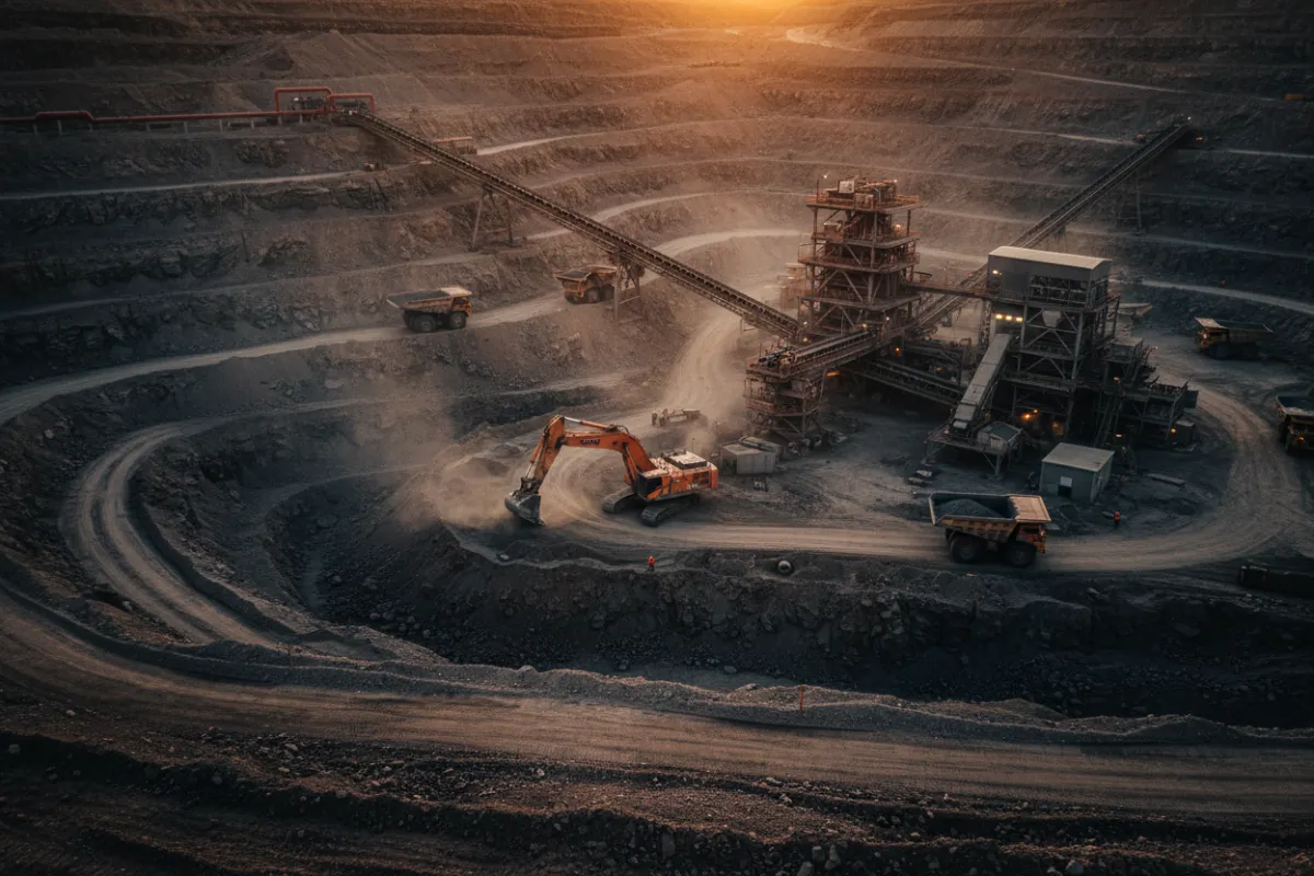 Large scale mining operation