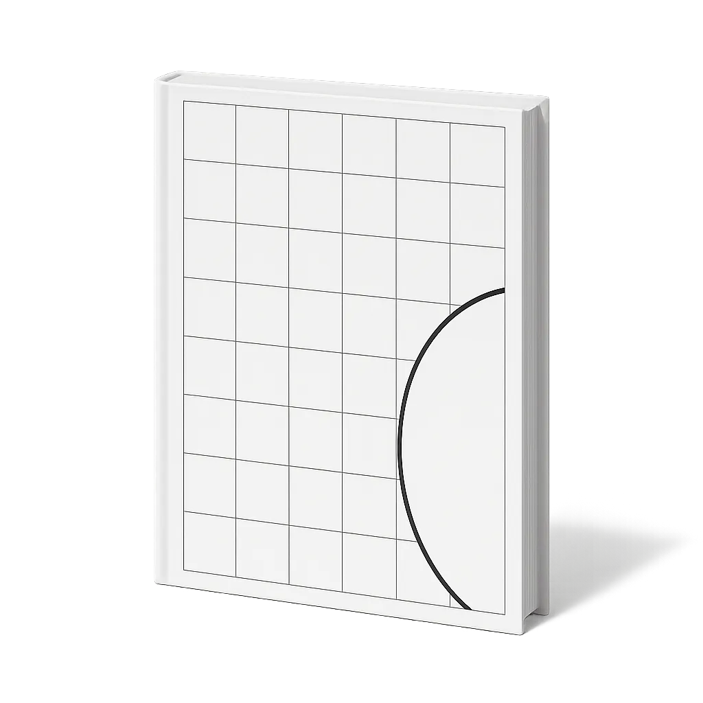 Blueprint style technical illustration of the ACT Math Workbook