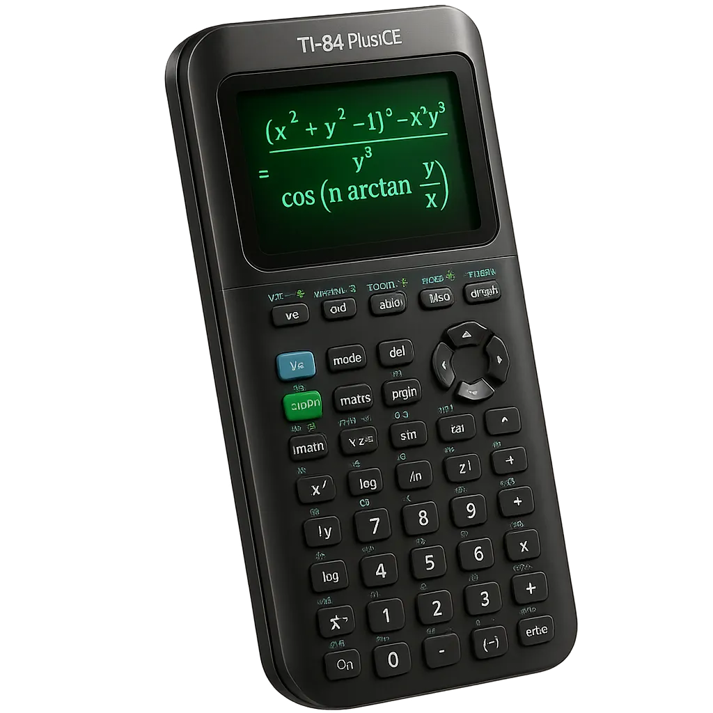 TI-84 Plus CE Calculator displaying ACT Math formula