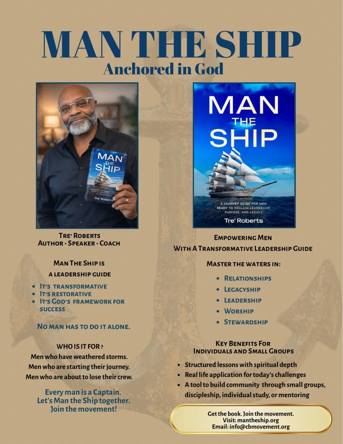 Tre' Roberts - Author of Man The Ship