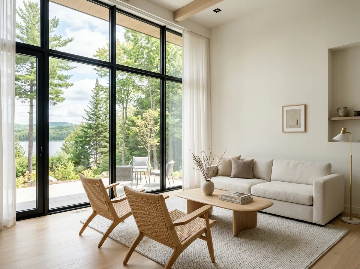 Intérieur résidentiel contemporain et lumineux à Blainville (Québec) — design intérieur