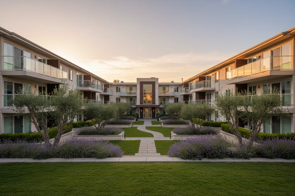 Aurora Crest exterior sunrise shot in Mohali