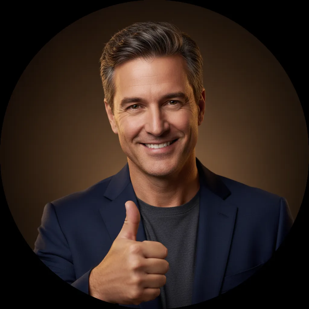 Confident early-40s man avatar