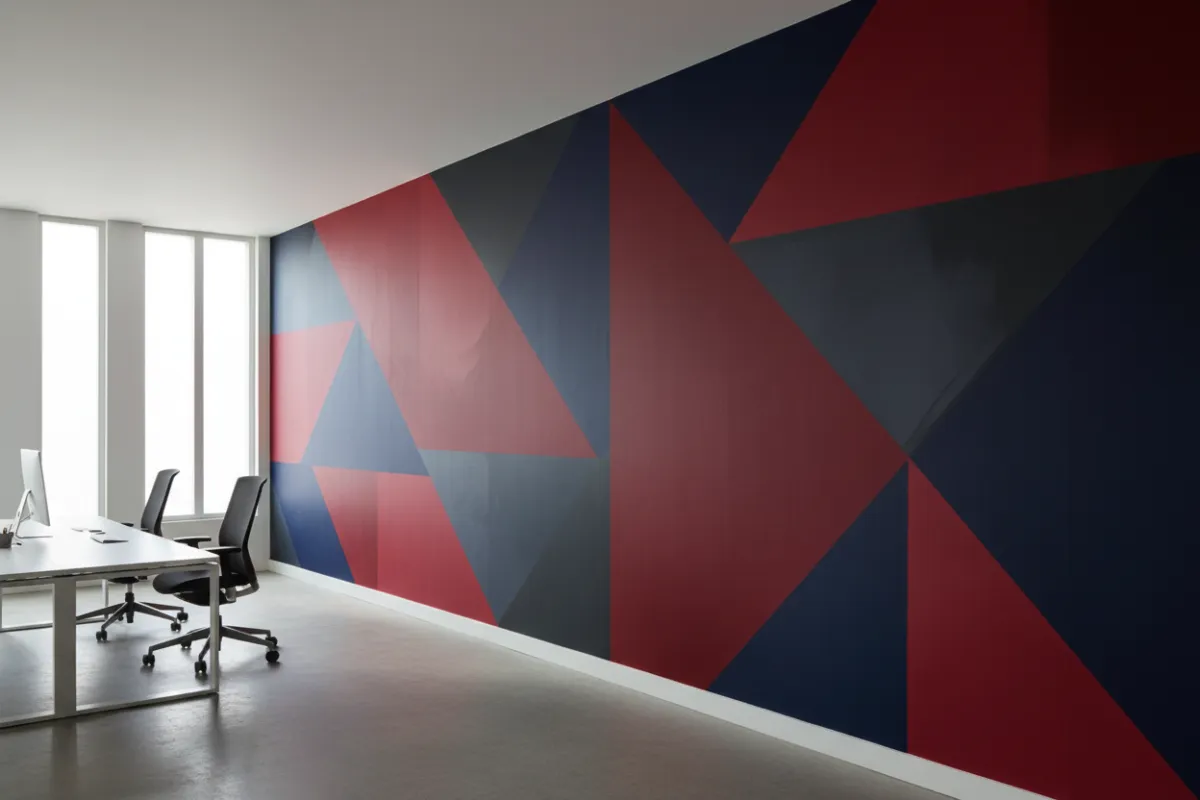 Large wall mural graphic