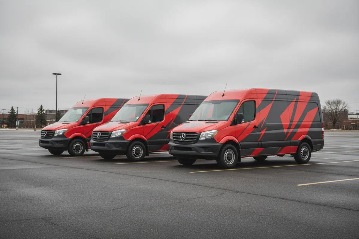 Fleet graphics for commercial vehicles