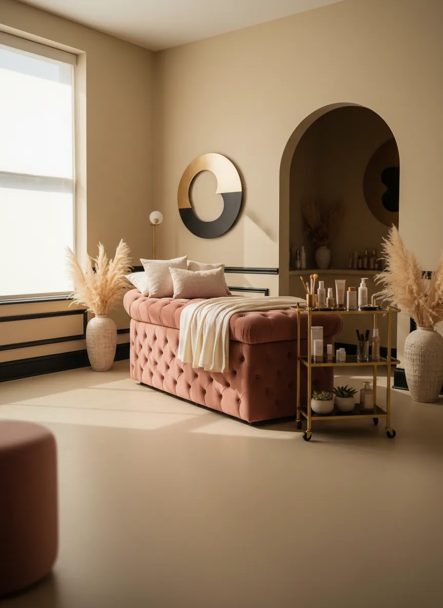 Relaxing luxury beauty studio environment in Burnaby