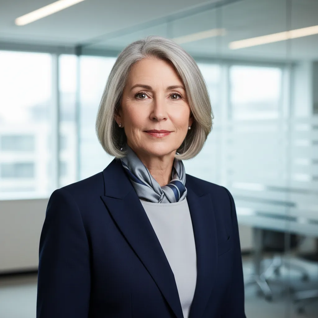 Corporate testimonial headshot placeholder