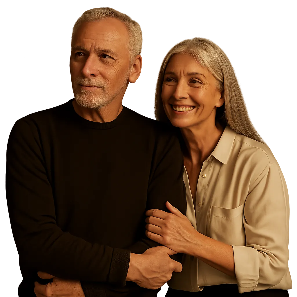 Senior couple reviewing their Medicare healthcare budget with confidence and peace of mind