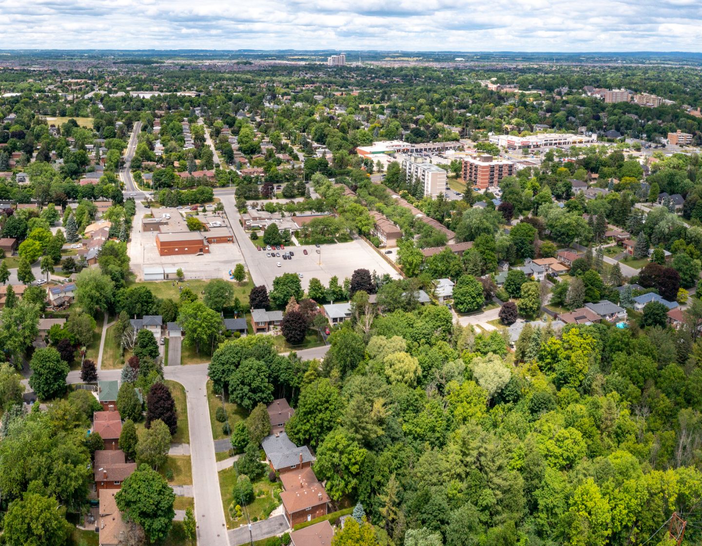 Aerial view of Markham