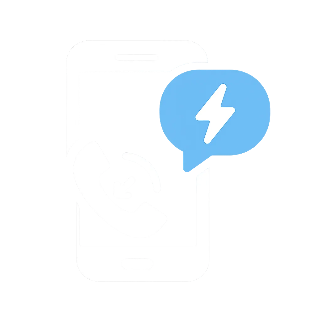 Missed-call text-back icon