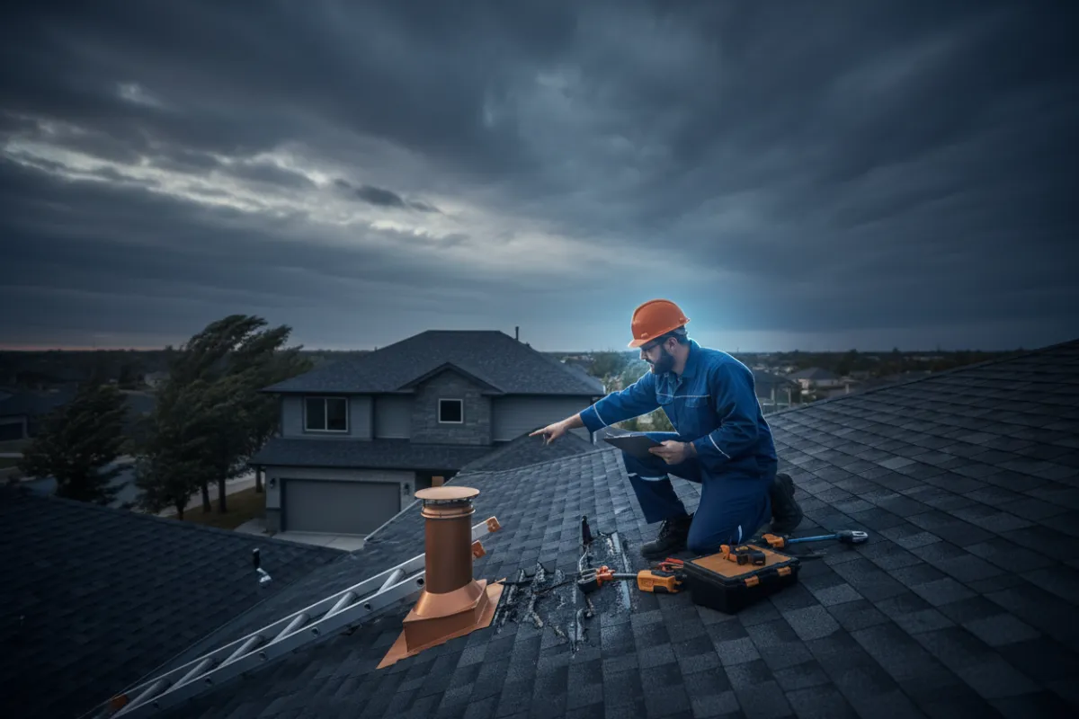 Professional storm damage assessment for insurance
