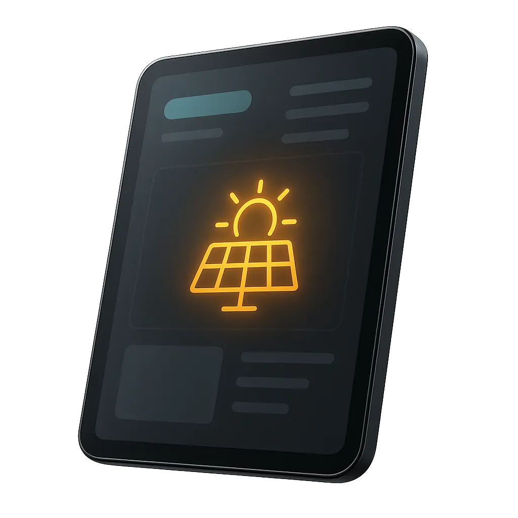 SBI Solar Workflow Dashboard Interface Overview