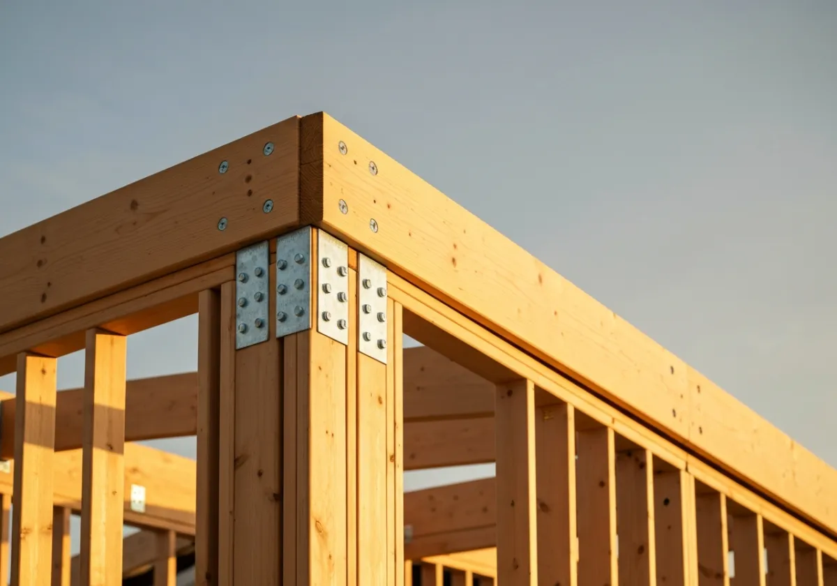 Industrial-strength structural timber and steel framing