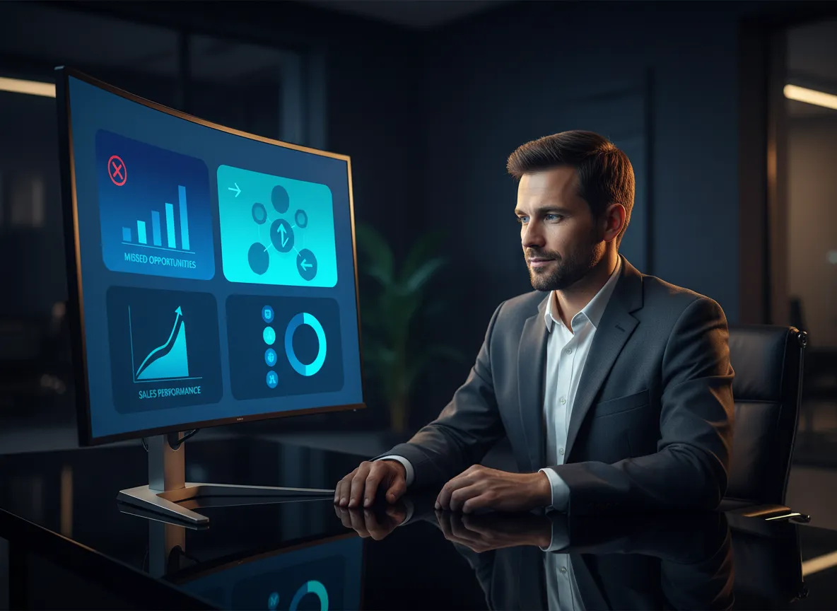 CRM lead response dashboard showing missed opportunities